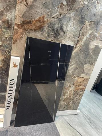 🚨Carrelage 60x120 marbré NOIR POLI rectifié 1er choix❗️ ️ beschikbaar voor biedingen