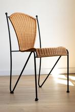 Prachtige set van 4 vintage stoelen (Frederick Weinberg), Quatre, Métal, Vintage, Utilisé