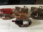 7 mooie wijn mandjes, Ophalen of Verzenden, Zo goed als nieuw