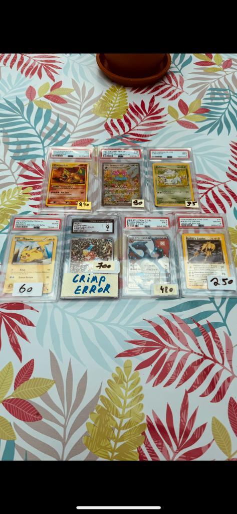 Psa slabs te koop: vintage en modern, Hobby en Vrije tijd, Verzamelkaartspellen | Pokémon, Nieuw, Meerdere kaarten, Foil, Ophalen of Verzenden