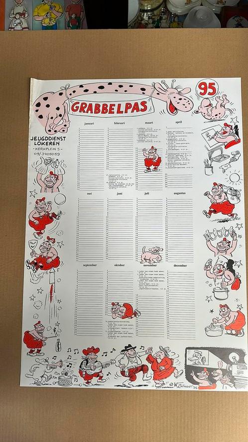 Urbanus /affiche 95 de grabbelpas / Linhout, Verzamelen, Overige Verzamelen, Zo goed als nieuw, Ophalen of Verzenden