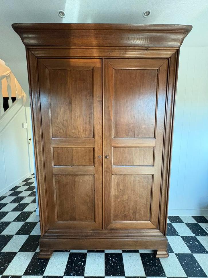 Prachtige antieke eikenhouten Louis Philippe kast, Antiek en Kunst, Antiek | Meubels | Kasten, Ophalen