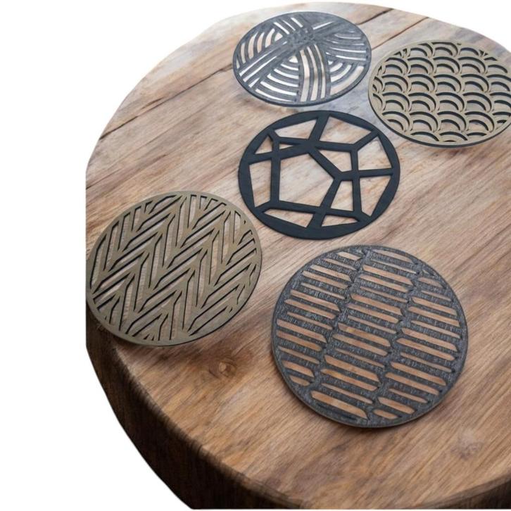 5x onderzetters 18cm, Huis en Inrichting, Woonaccessoires | Onderzetters, Nieuw, Pot of Pan, Verzenden