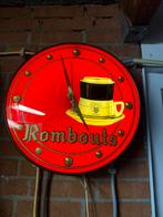 Oude Rombouts klok met verlichting, Verzamelen, Ophalen of Verzenden, Zo goed als nieuw, Lichtbak of (neon) lamp