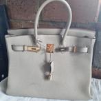 Sac en cuir, Ophalen of Verzenden, Gebruikt, Beige, Handtas