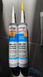 Witte en transparante silicone, Doe-het-zelf en Bouw, Isolatie en Afdichting, Ophalen, Gebruikt, Overige materialen