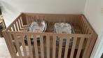 Tweelingpark / tweelingbox beukenhout, Kinderen en Baby's, Babyparken, Ophalen, Zo goed als nieuw