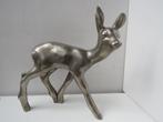 Cerf Bambi vintage en métal massif poli, Enlèvement ou Envoi