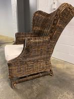 Rieten zetel, Huis en Inrichting, Stoelen, Ophalen, Bruin, Rustiek, Riet of Rotan