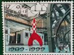 Belgie 1999 - ruimtevaart - raket van Kuifje - stripmuseum, Postzegels en Munten, Ophalen of Verzenden, Ruimtevaart, Gestempeld