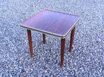 Vintage midcentury bijzettafeltje | plantentafel | krukje., Ophalen of Verzenden