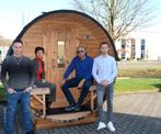 Barrelsauna in thermowood, Sport en Fitness, Sauna, Ophalen, Nieuw, Fins of Traditioneel, Complete sauna