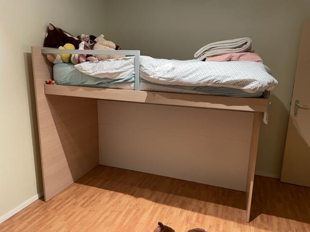 bed, Huis en Inrichting, Slaapkamer | Bedden, Gebruikt, Eenpersoons, Hout, Overige kleuren, Ophalen