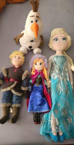 Frozen- poppen: Elsa, Anna, Kristoff en Olaf, Verzamelen, Ophalen of Verzenden, Gebruikt, Knuffel