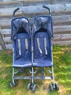 Tweelingbuggy / dubbele buggy, Kinderen en Baby's, Ophalen, Gebruikt, Maclaren, Verstelbare rugleuning