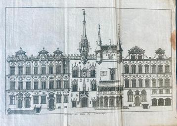 Stadhuis Cambrai (Fr) (Les Delices vol3 p346) Harrewijn 1720 beschikbaar voor biedingen