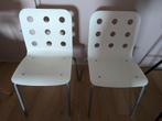 Eetstoelen ikea, Ophalen, Twee, Wit, Zo goed als nieuw