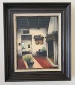 Schilderij 'Open haard' met lijst, Enlèvement