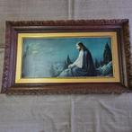 Grote religieuze prent - Christus in de maneschijn, Antiek en Kunst, Ophalen