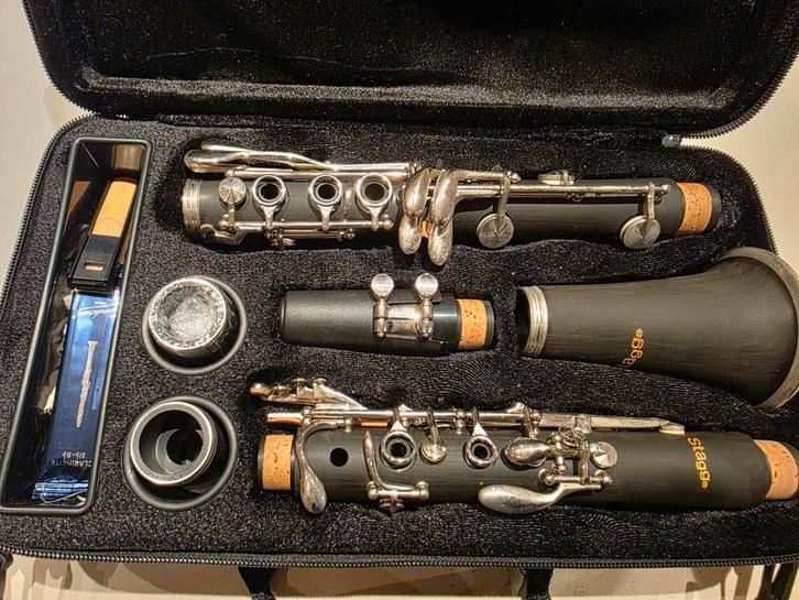 Stagg klarinet in koffer, Muziek en Instrumenten, Blaasinstrumenten | Klarinetten, Zo goed als nieuw, Ophalen