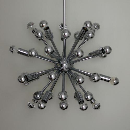 Jolina Sputnik hanglamp SPACE P. de Haan retro ca. 1980, Huis en Inrichting, Lampen | Kroonluchters, Zo goed als nieuw, Ophalen of Verzenden
