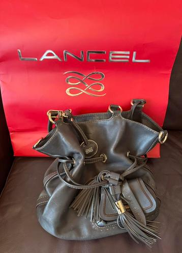 Lancel Premier Flirt grijze leren tas beschikbaar voor biedingen
