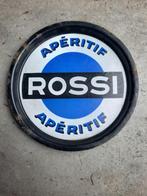 Emaille reclamebord / dienblad ROSSI APÉRITIF (MARTINI), Verzamelen, Ophalen, Gebruikt, Reclamebord