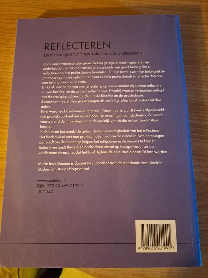 Marie-José Geenen - Reflecteren, Boeken, Politiek en Maatschappij, Zo goed als nieuw, Ophalen