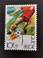 Belgie 1982 - sport - voetbal (toeslagzegel), Ophalen of Verzenden, Gestempeld, Sport