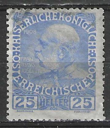 Oostenrijk 1908/1913 - Yvert 109 - 60 jaar Frans-Jozef (ST) beschikbaar voor biedingen