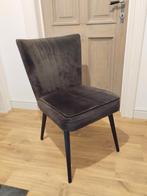 Eetkamerstoelen in antraciet Velvet, Huis en Inrichting, Stoelen, Ophalen