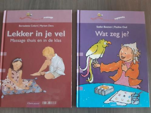 Educatieve boekjes Clavis Massage Logopedie 15€/st of beide, Livres, Livres pour enfants | Jeunesse | Moins de 10 ans, Comme neuf