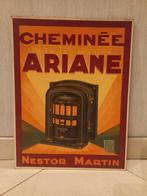 Ancien panneau publicitaire de 1927 pour les poêles Nestor M, Enlèvement ou Envoi, Comme neuf, Panneau publicitaire