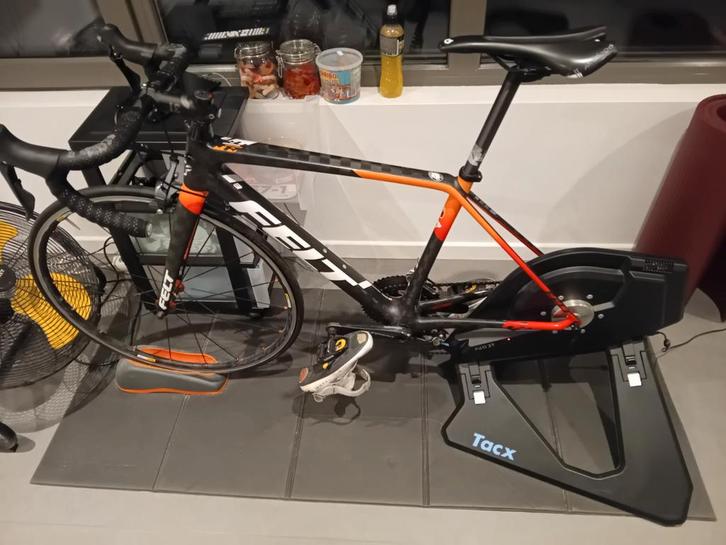 Tacx 2T + Felt FR3 FRD carbon + voorwiel(staander), Fietsen en Brommers, Fietsen | Racefietsen, Carbon, Ophalen
