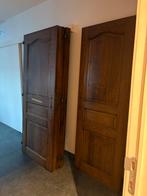 Deuren in massieve Franse eik, Doe-het-zelf en Bouw, Ophalen, Gebruikt, Hout, Binnendeur