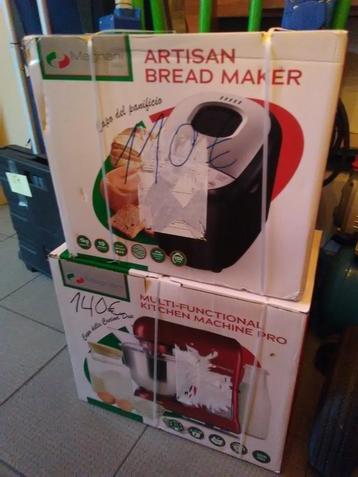 Machine à pain 110€ Robot de cuisine 140€