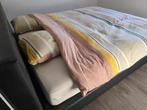Boxspring plus matras, Huis en Inrichting, Ophalen, Gebruikt, Zwart, Tweepersoons