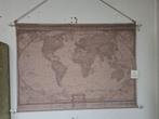 Grote linnen doek met wereldkaart landkaart, Nieuw, Ophalen