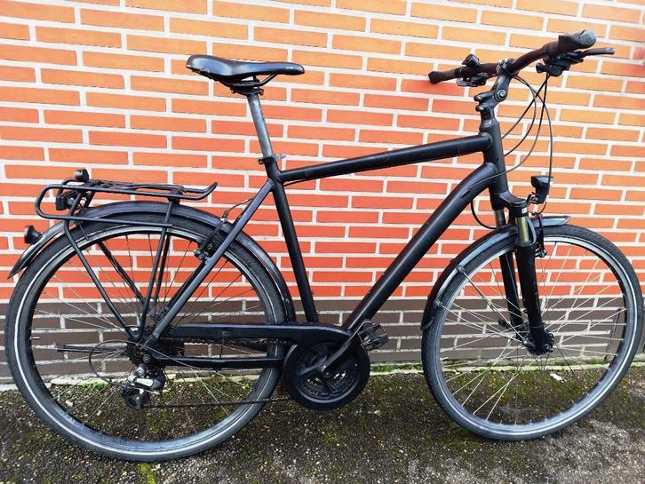 Fiets Cube Touring Hybride - Maat L - Met Onderhoud!, Vélos & Vélomoteurs, Vélos | VTT & Mountainbikes, Comme neuf, Enlèvement