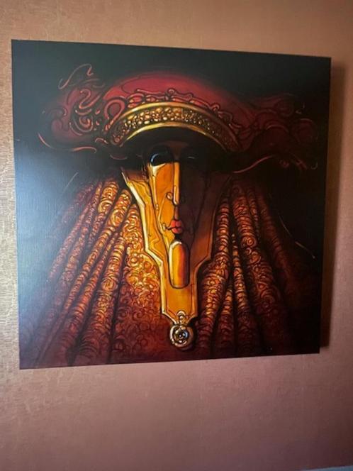 Rafaël Gorsen, schilderij 140x140cm, Antiek en Kunst, Kunst | Schilderijen | Modern, Ophalen