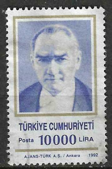 Turkije 1992 - Yvert 2699 - Beeltenis van Ataturk (ST)
