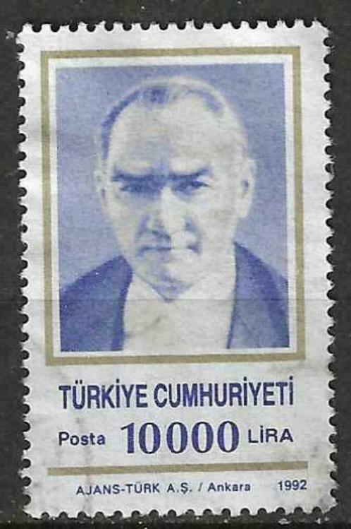Turkije 1992 - Yvert 2699 - Beeltenis van Ataturk (ST), Postzegels en Munten, Postzegels | Europa | Overig, Gestempeld, Verzenden