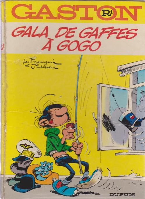 GASTON ( R1 ) GALA DE GAFFES À GOGO (1973) FRANQUIN, Boeken, Stripverhalen, Gelezen, Eén stripboek, Ophalen of Verzenden