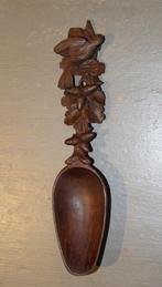 Antieke gesneden houten lepel uit het ZWARTE WAS, Antiek en Kunst, Ophalen of Verzenden