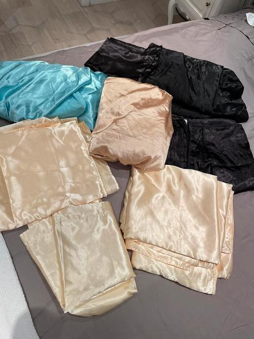 Lots de draps et housse, Huis en Inrichting, Slaapkamer | Beddengoed, Zo goed als nieuw, Kussen, Blauw, Ophalen of Verzenden