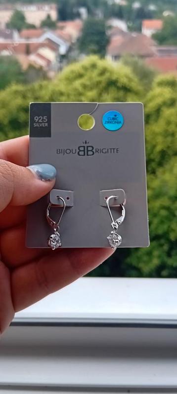 Boucles d'oreilles en argent, Enlèvement ou Envoi, Comme neuf