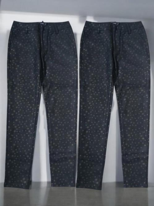 Stretchy zachte sterren broek zwart S, Kleding | Dames, Broeken en Pantalons, Nieuw, Maat 36 (S), Zwart, Lang, Verzenden