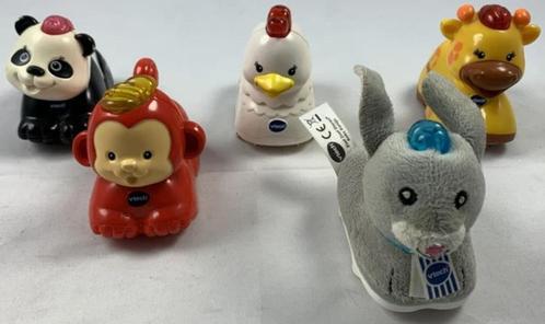 Vtech Zoef Zoef Dieren 5 Stuks Panda Aap Giraf Kip Konijn, Kinderen en Baby's, Speelgoed | Vtech, Zo goed als nieuw, Verzenden