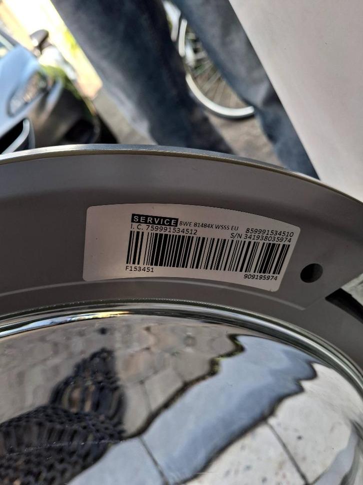 Jonge Indesit wasmachine, kleur wit,   9/2021, Elektronische apparatuur, Wasmachines, Gebruikt, Voorlader, 6 tot 8 kg, 85 tot 90 cm