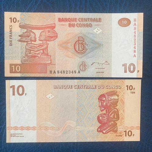 Congo - 10 Francs 2003 - Pick 93A - UNC, Timbres & Monnaies, Billets de banque | Afrique, Billets en vrac, Autres pays, Enlèvement ou Envoi